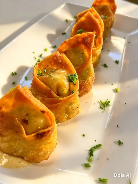 Crispy fried wontons